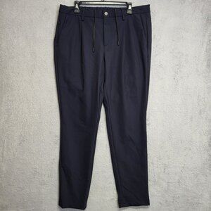 BOGGI Milano Pants Mens 56 Navy Blue BTech Performance Stretch Nylon 36x32